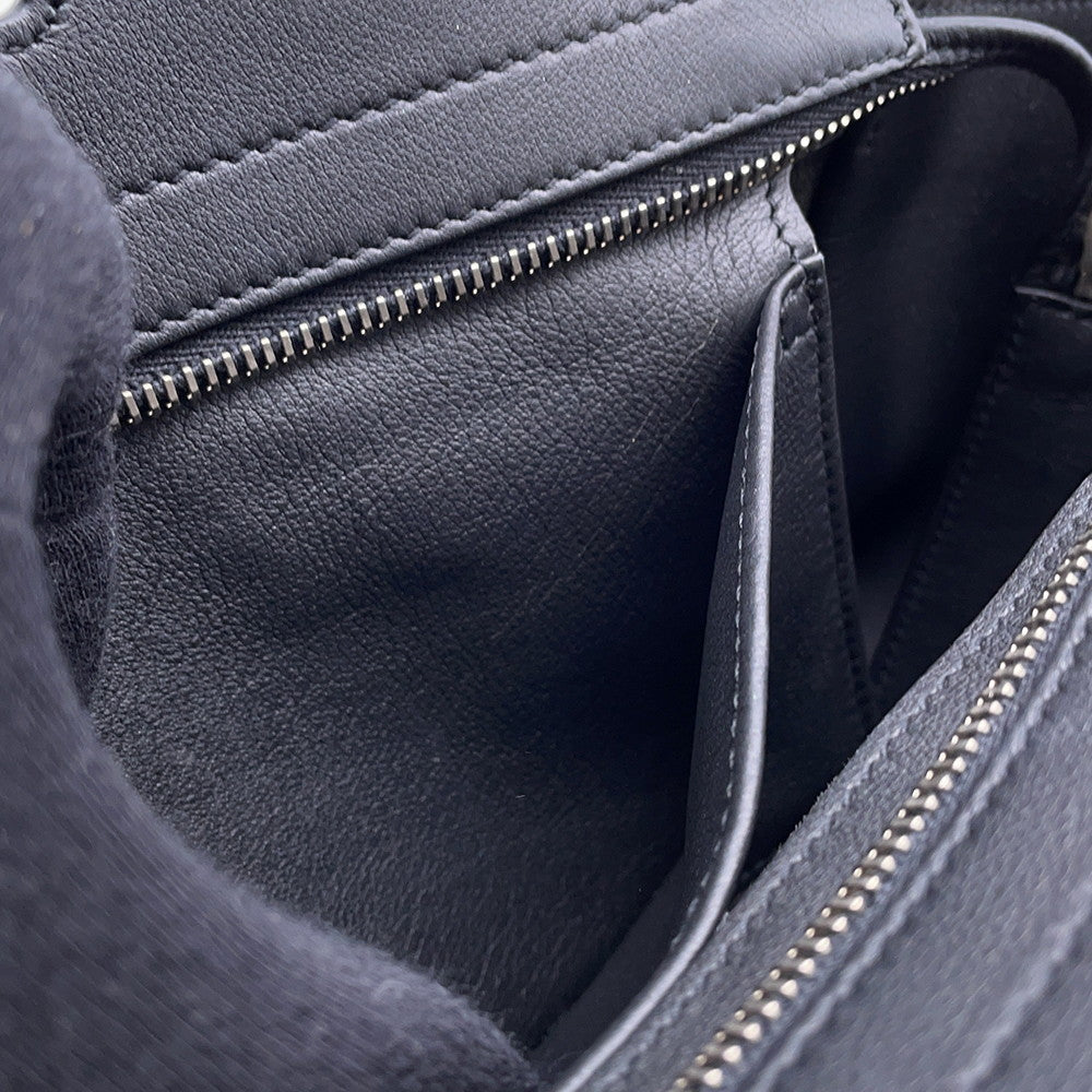 SAINT LAURENT PARIS Baby Downtown Cabas 2WAY Handbag Black436834 Leather