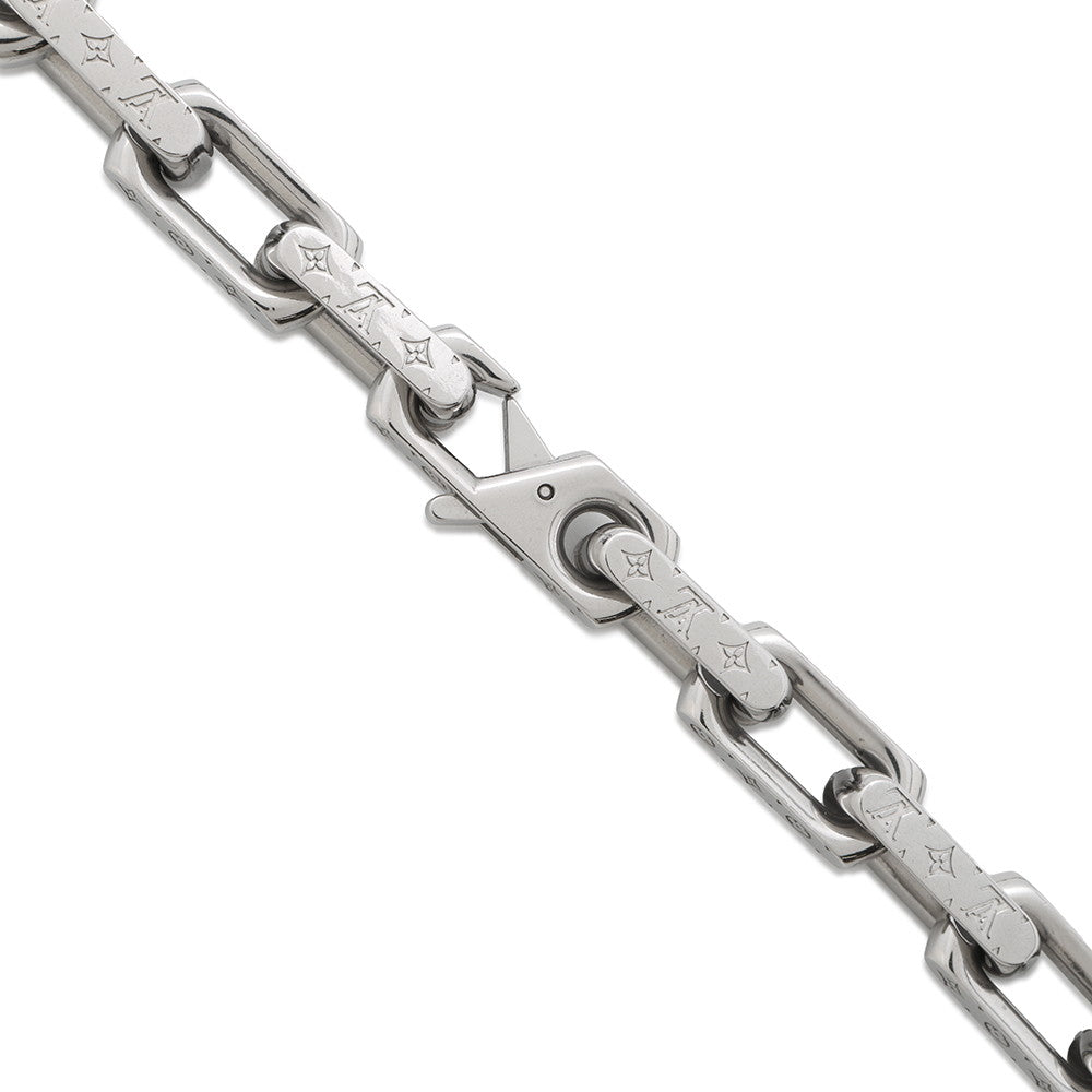 LOUIS VUITTON Necklace Chain Monogram SilverM00307 Metal