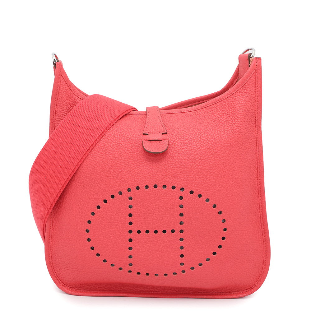 HERMES Evelyne 3 Bougainvillier Taurillon Clemence Size PM