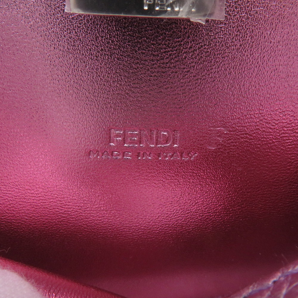 FENDI PeekabooChainShoulder Bag Mauve pink7AS294 Leather Size Nano