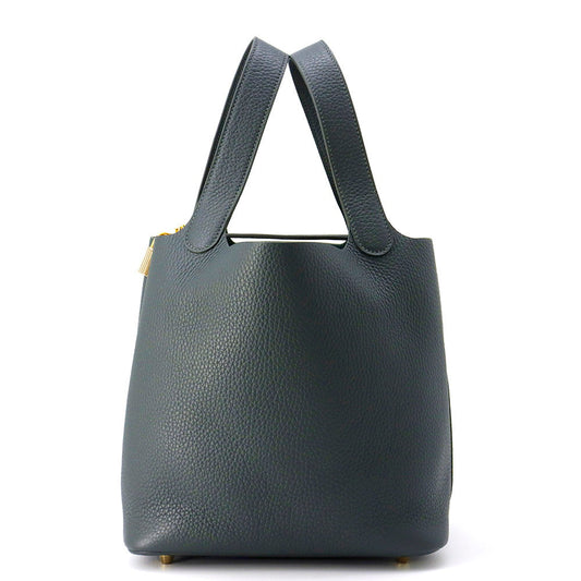 HERMES Picotin Lock Vert Mangrove Taurillon Clemence Size MM