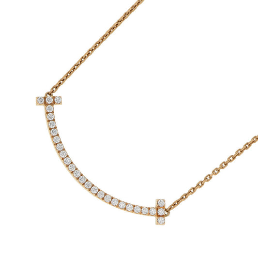TIFFANY&Co. T Smile Pendant Size Medium67513282 18K Pink Gold