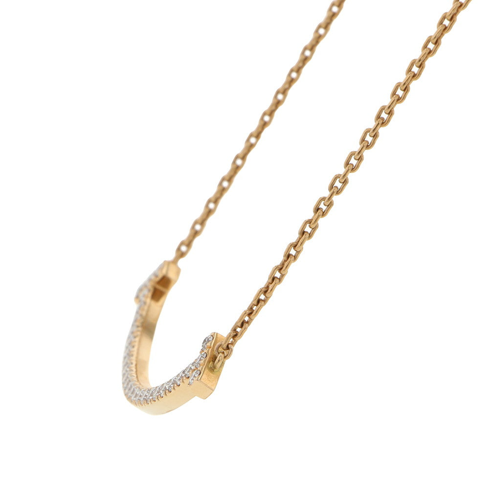 TIFFANY&Co. T Smile Pendant Size Medium67513282 18K Pink Gold