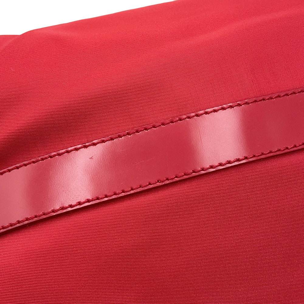 PRADA Shoulder Bag RedB8994 Nylon