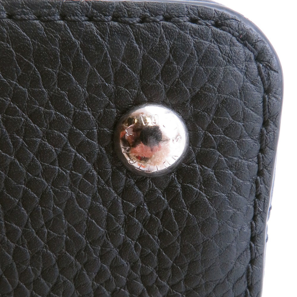 LOUIS VUITTON Capucines Noir/PinkM56072 Taurillon Leather Plexiglas Size Mini