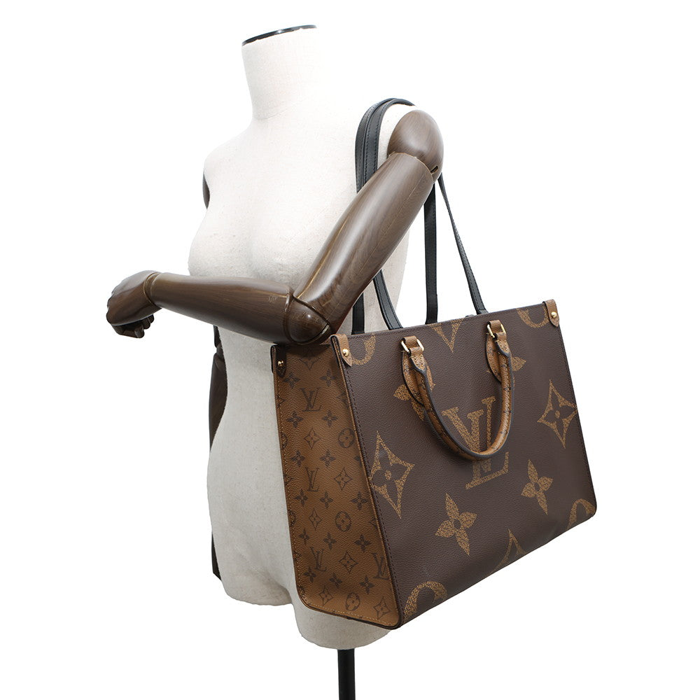 LOUIS VUITTON Onthego RedM45321 Monogram Monogram Reverse Canvas Monogram Giant Size MM