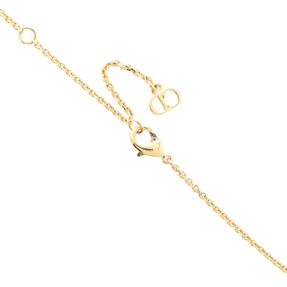 Dior Clair D Lune Clair D Lune Necklace GoldN1033CDLCY_D301 Metal Rhinestone Faux Pearl