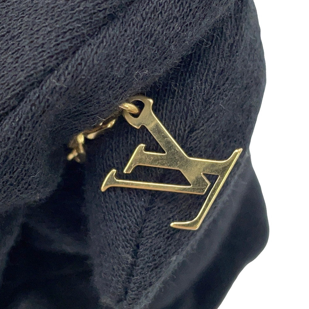 LOUIS VUITTON Damier Pearl Necklace Gold/Gray Metal Faux Pearl