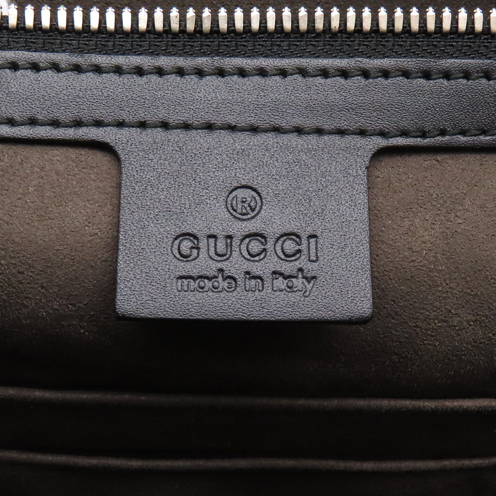 GUCCI Briefcase Black435322 GuccissimaLeather