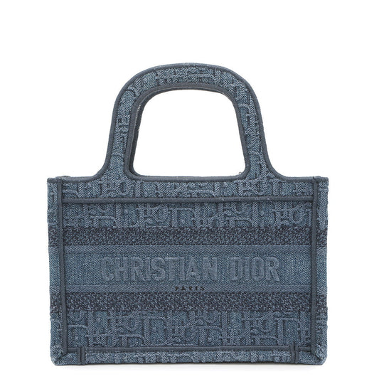 Dior Book tote Blue Canvas Size Mini
