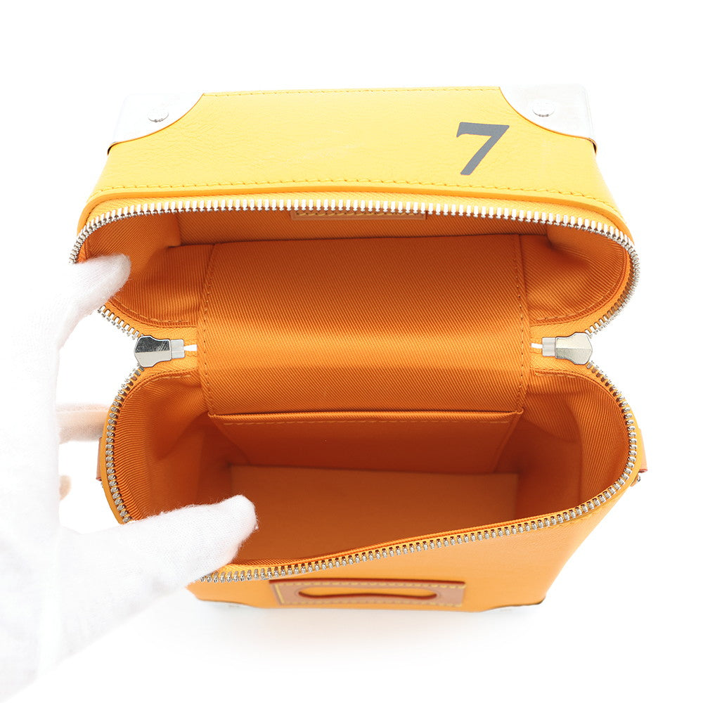 LOUIS VUITTON Vertical Box Trunk SaffronYellowM59666 CowhideLeather