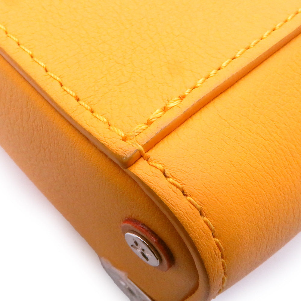 LOUIS VUITTON Vertical Box Trunk SaffronYellowM59666 CowhideLeather