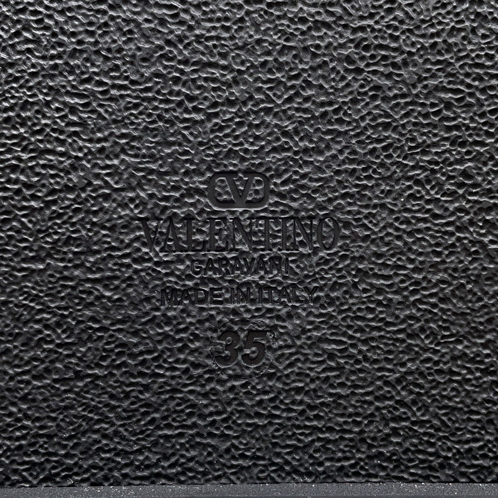 Valentino Garavani Studded long boots Black Leather Size 35