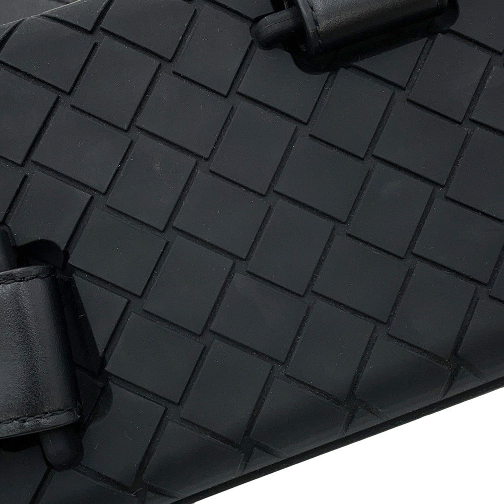 Bottega Veneta Crossbody Bag Black778706 Rubber Leather