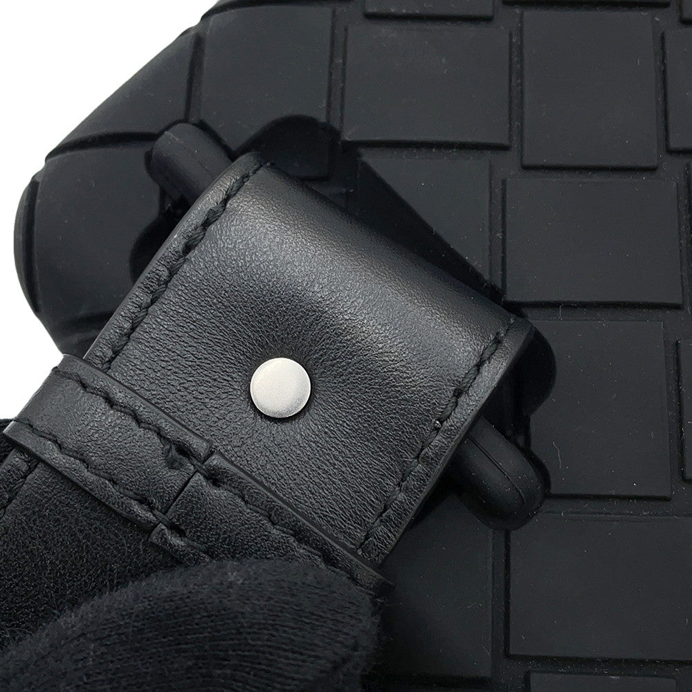Bottega Veneta Crossbody Bag Black778706 Rubber Leather