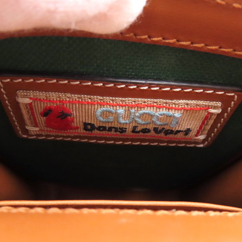 GUCCI GG Supreme Shoulder Beige/Red/Green723766 GG Supreme Leather