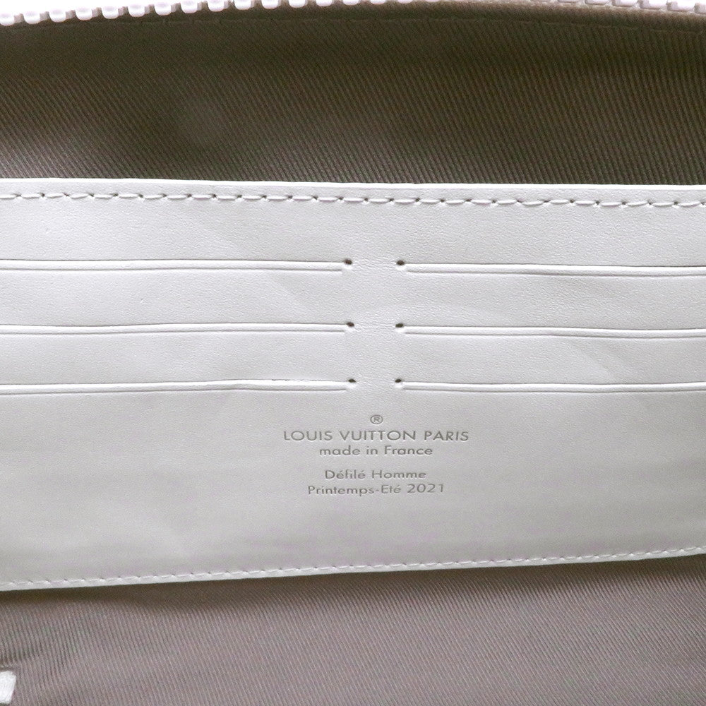 LOUIS VUITTON Soft Trunk / Wallet WhiteM80146 Monogram・Taurillon LV Friend
