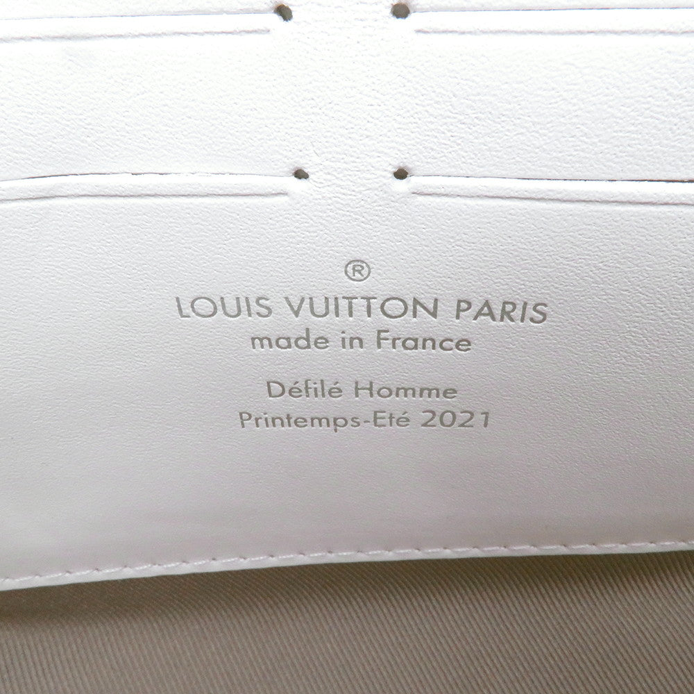 LOUIS VUITTON Soft Trunk / Wallet WhiteM80146 Monogram・Taurillon LV Friend