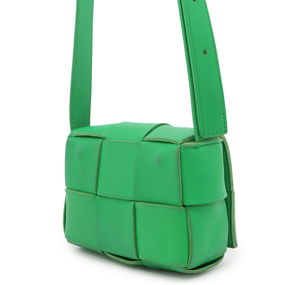 Bottega Veneta Candy Cassette Shoulder Parakeet666688 Lambskin