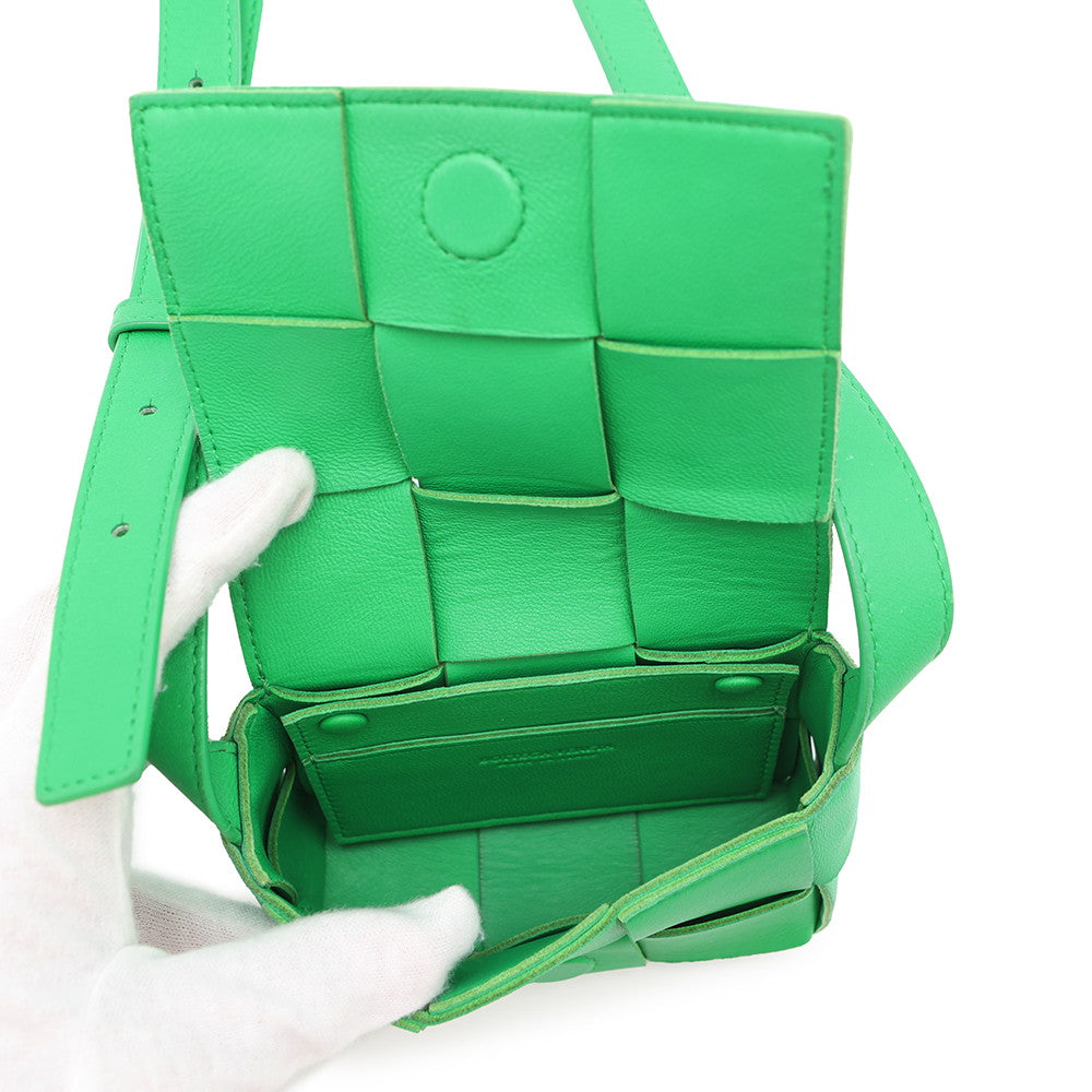 Bottega Veneta Candy Cassette Shoulder Parakeet666688 Lambskin