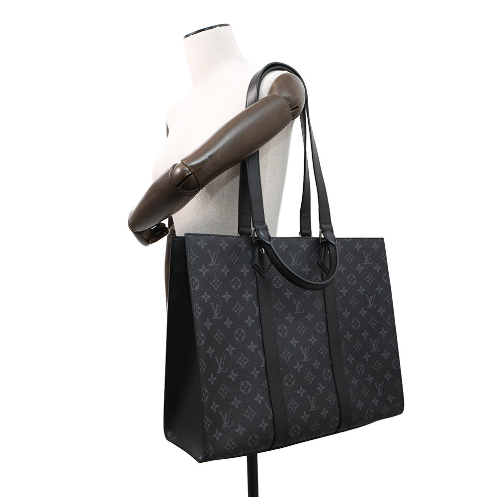 LOUIS VUITTON Sac Plat24H NoirM46451 Monogram Eclipse