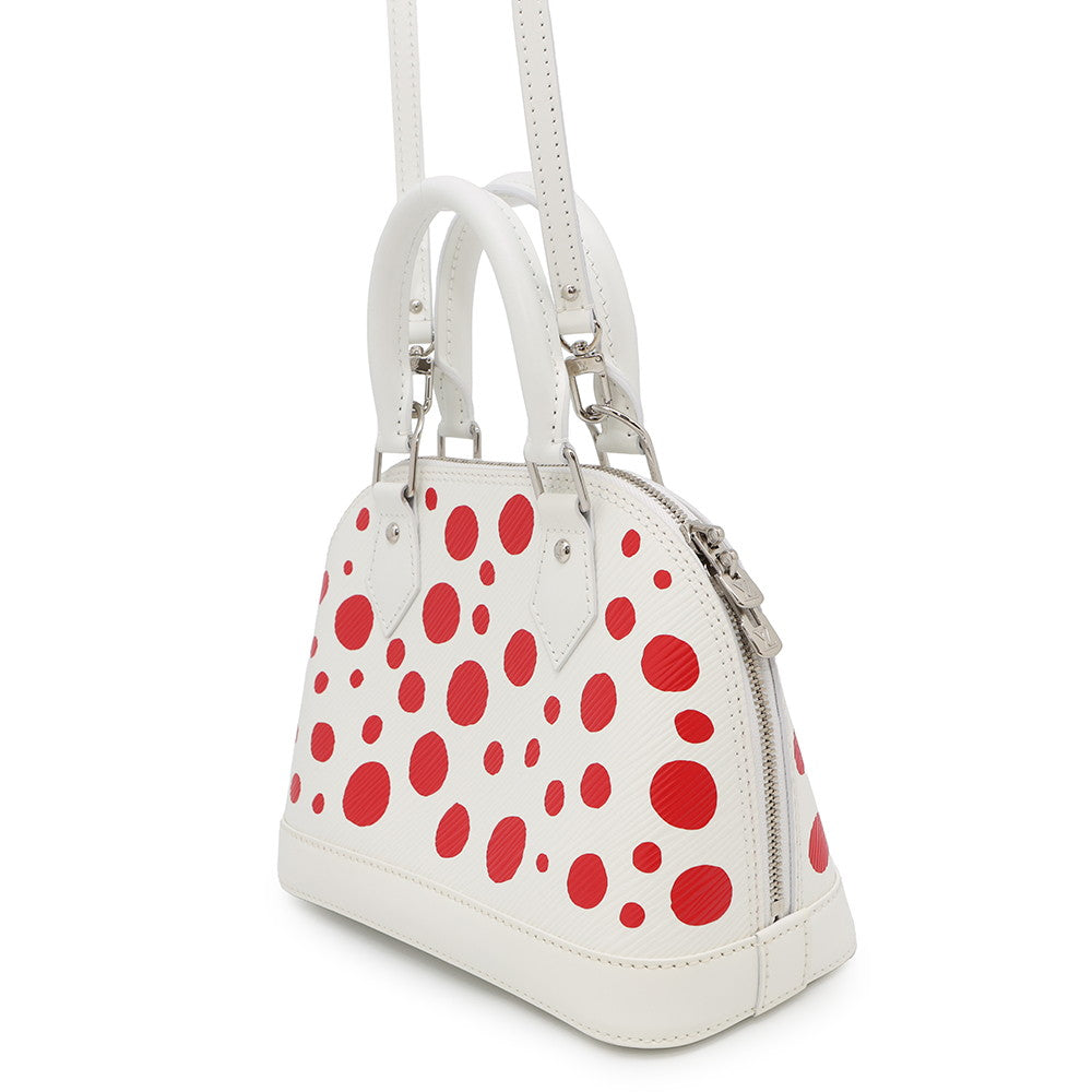 LOUIS VUITTON Alma LVxYK Blanc/RougeM21712 Epi Leather Infinity Dot Size BB
