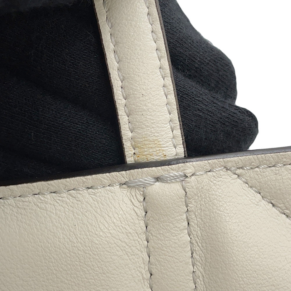FENDI Flip White8BT306 Leather Size Small