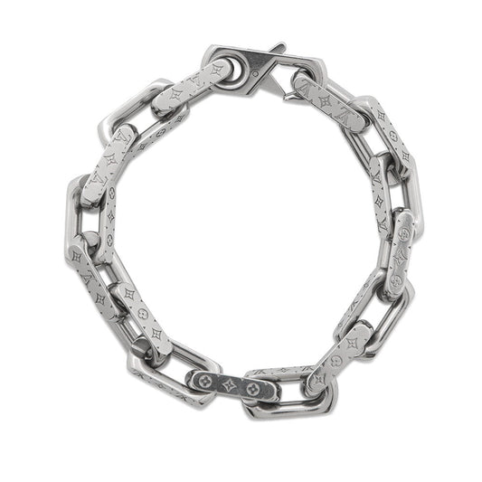 LOUIS VUITTON Bracelet・Monogram Chain SilverM00309 Metal