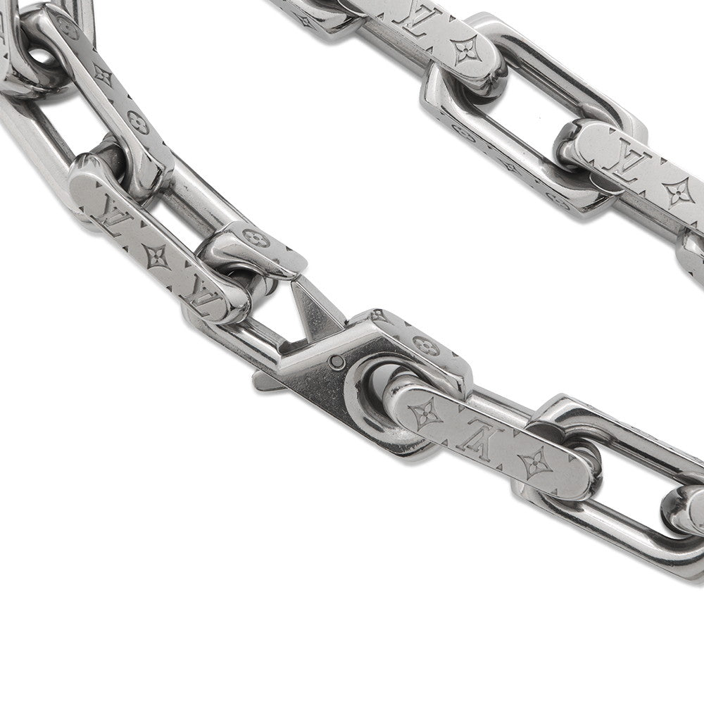 LOUIS VUITTON Bracelet・Monogram Chain SilverM00309 Metal