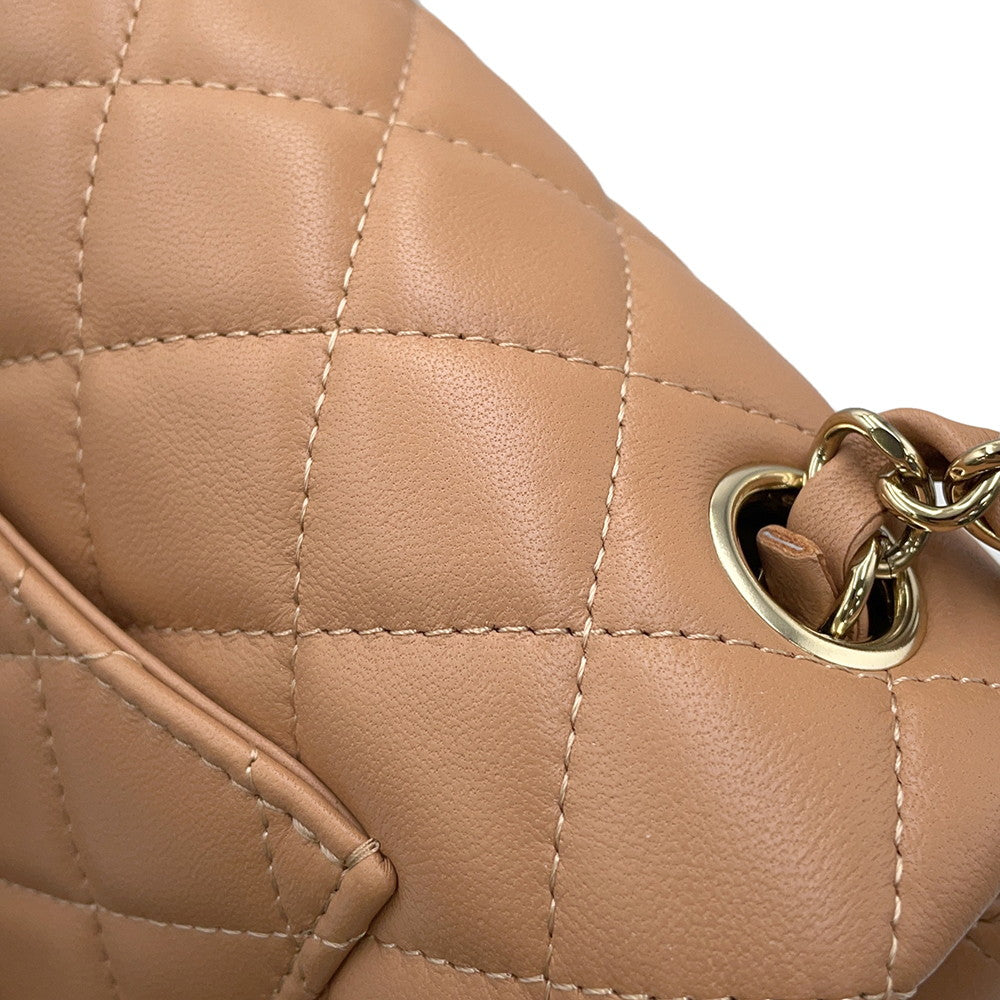 CHANEL Matelasse Single Chain Shoulder Bag BrownA69900 Lambskin Size Mini