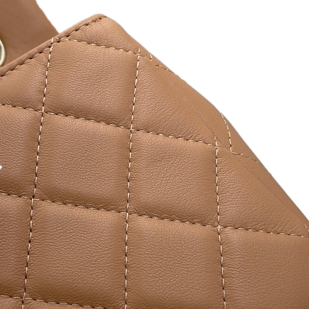 CHANEL Matelasse Single Chain Shoulder Bag BrownA69900 Lambskin Size Mini