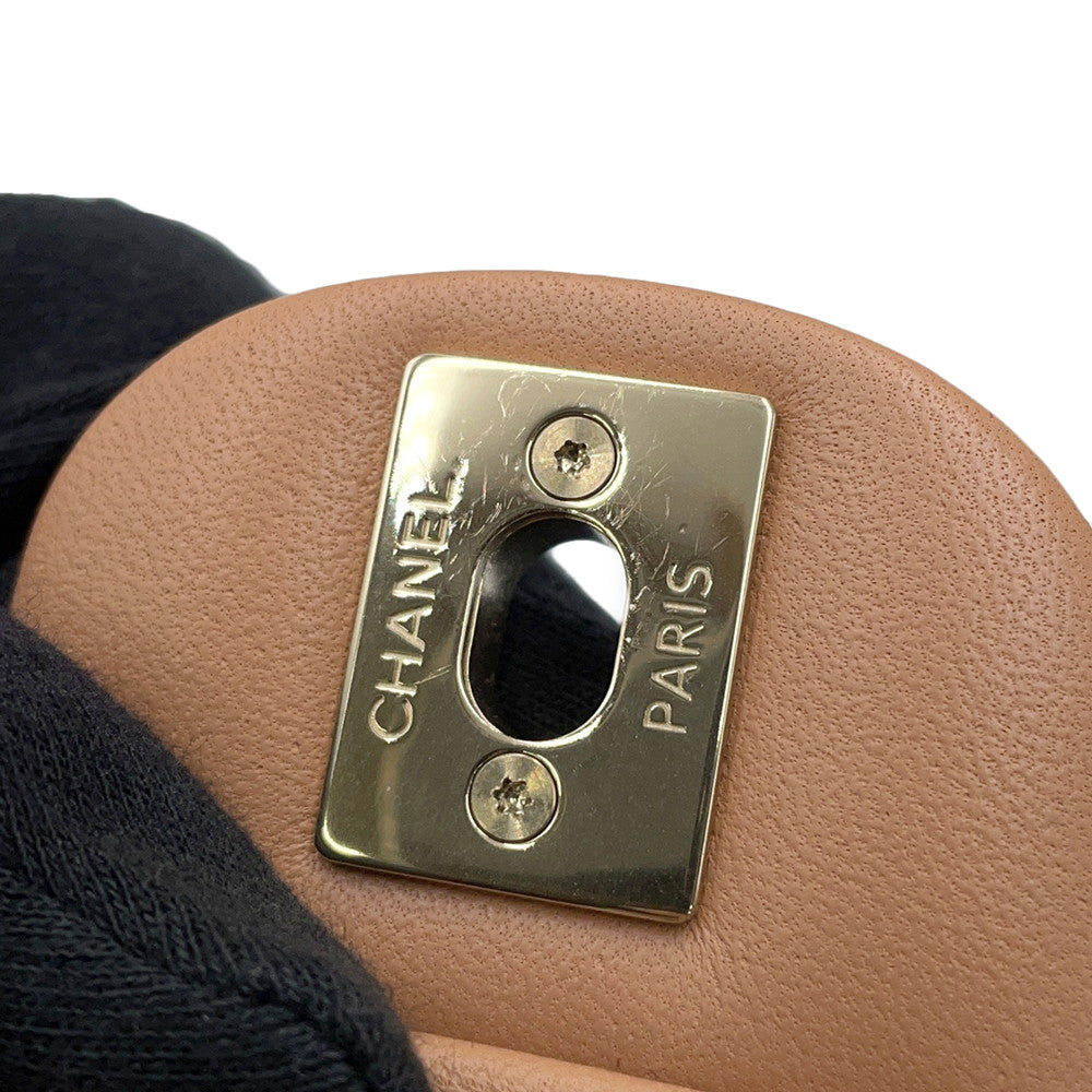 CHANEL Matelasse Single Chain Shoulder Bag BrownA69900 Lambskin Size Mini