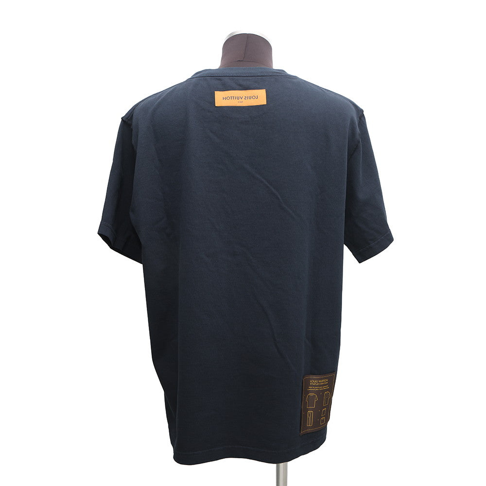 LOUIS VUITTON Inside Out T-Shirt Size XXL Blue Nuit Foncé1A7XSI Cotton100%