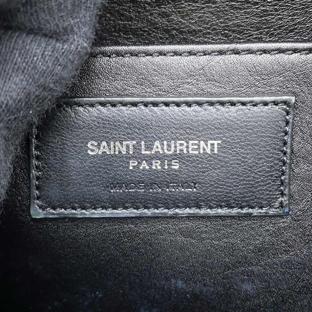 SAINT LAURENT PARIS Baby mosquito bus Black400914 Leather