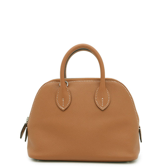 HERMES Bolide 1923 Verso Gold/Mauve Pale Evercolor Size Mini