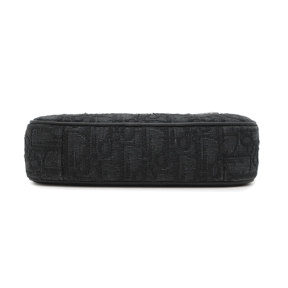 Dior Oblique Safari Shoulder Bag Black2ESWS011YKY Jacquard Leather Size Mini
