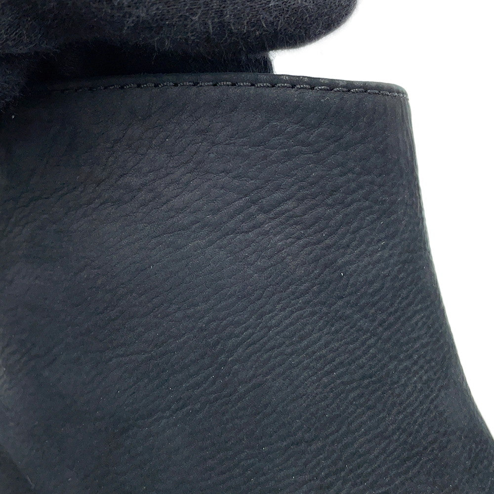 CHANEL short boots BlackG38169 suede Size 37