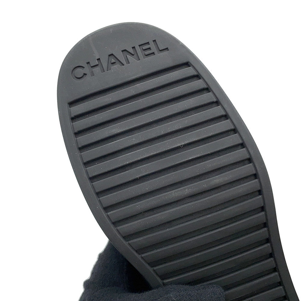 CHANEL short boots BlackG38169 suede Size 37