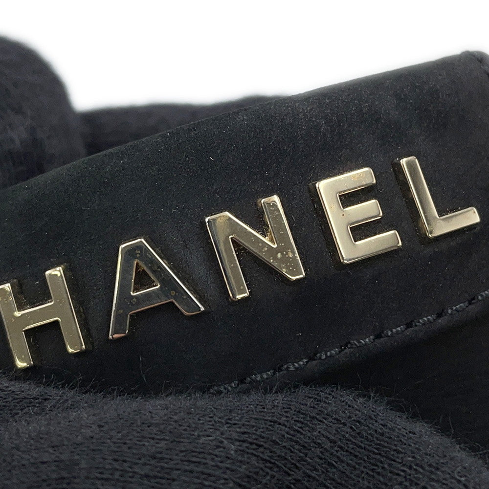 CHANEL short boots BlackG38169 suede Size 37