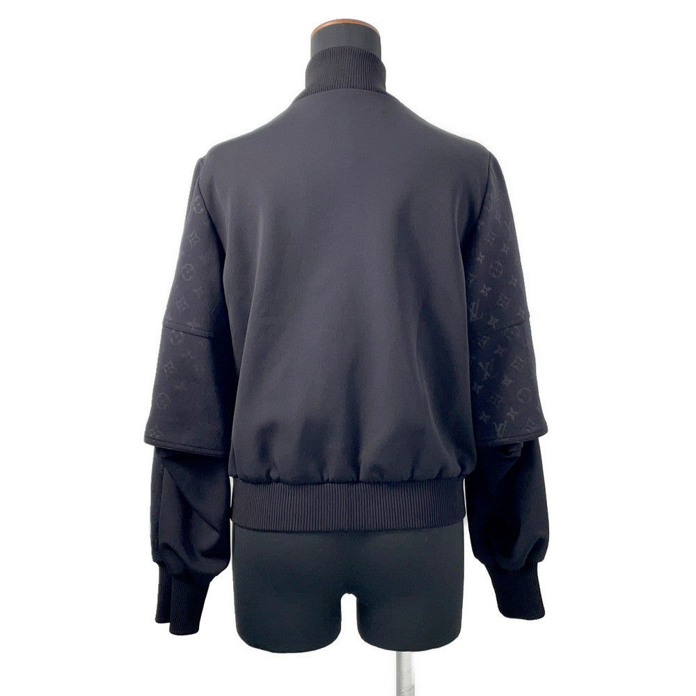 LOUIS VUITTON Embossed Monogram Zip-Up Jacket Size 36 Black1A9EPZ Nylon72% Polyurethane28%