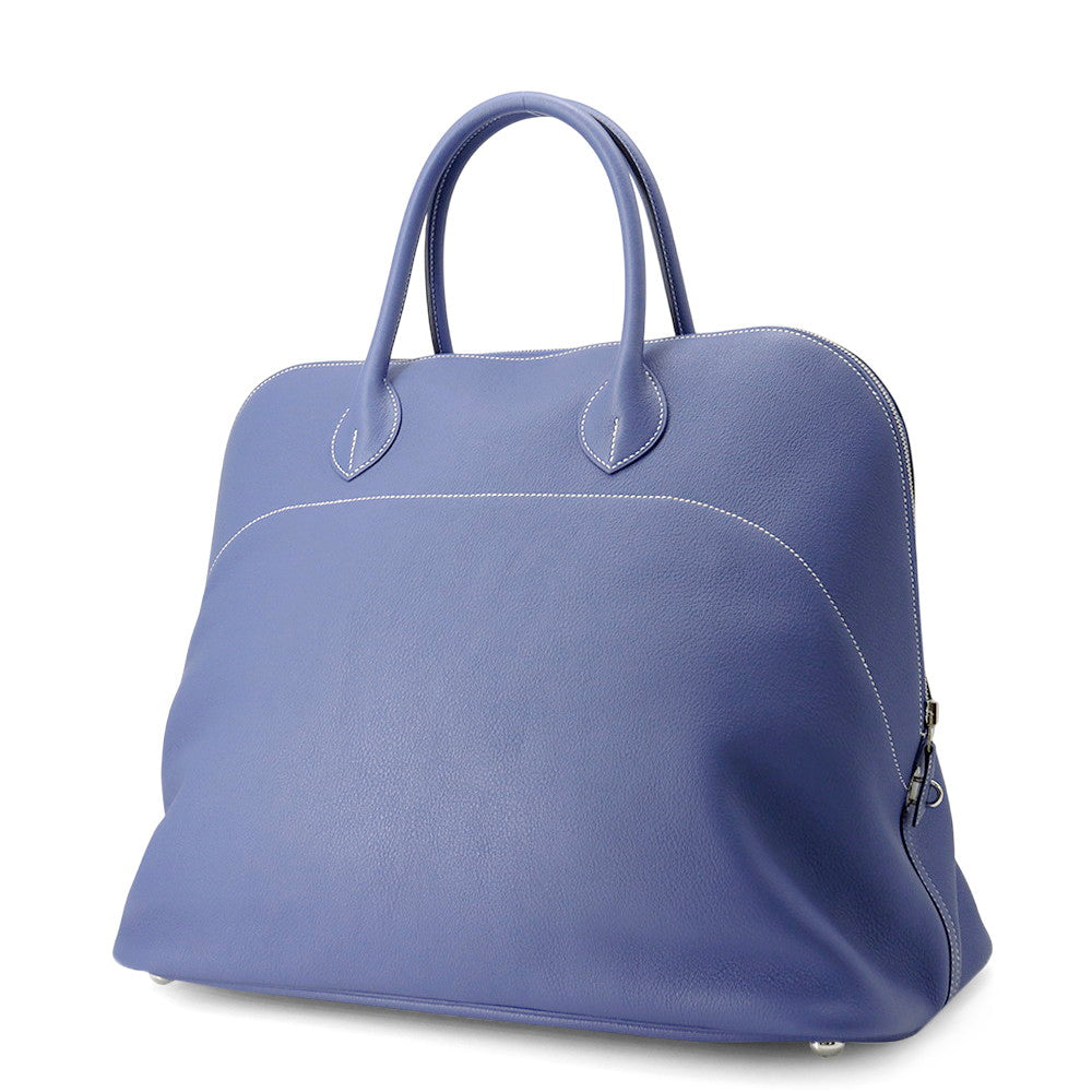 HERMES Bolide Relax Blue Brighton Taurillon Nobillo Size 45