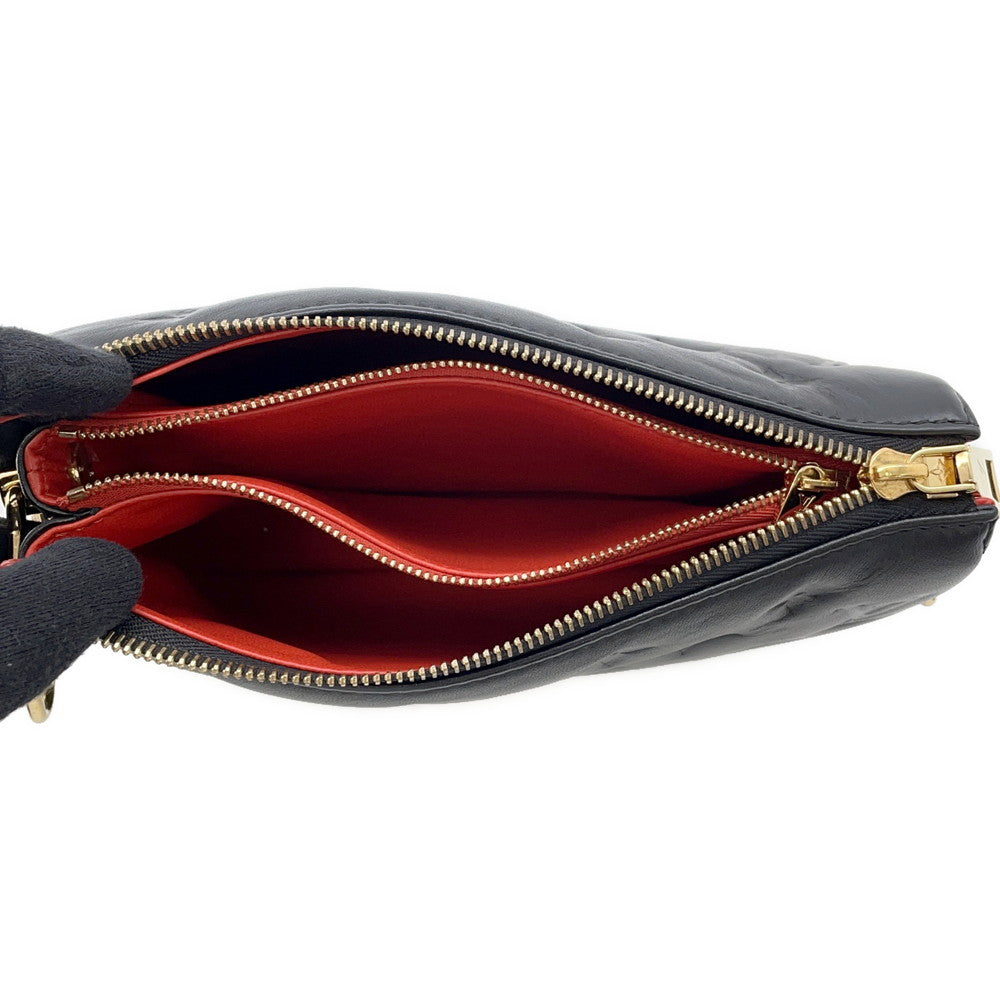 LOUIS VUITTON Coussin NoirM57790 Monogram Lamb Leather Size PM