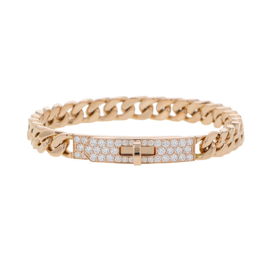 HERMES Kelly Gourmet Bracelet Size TPM/SHH120434B 00SH 18K Pink Gold