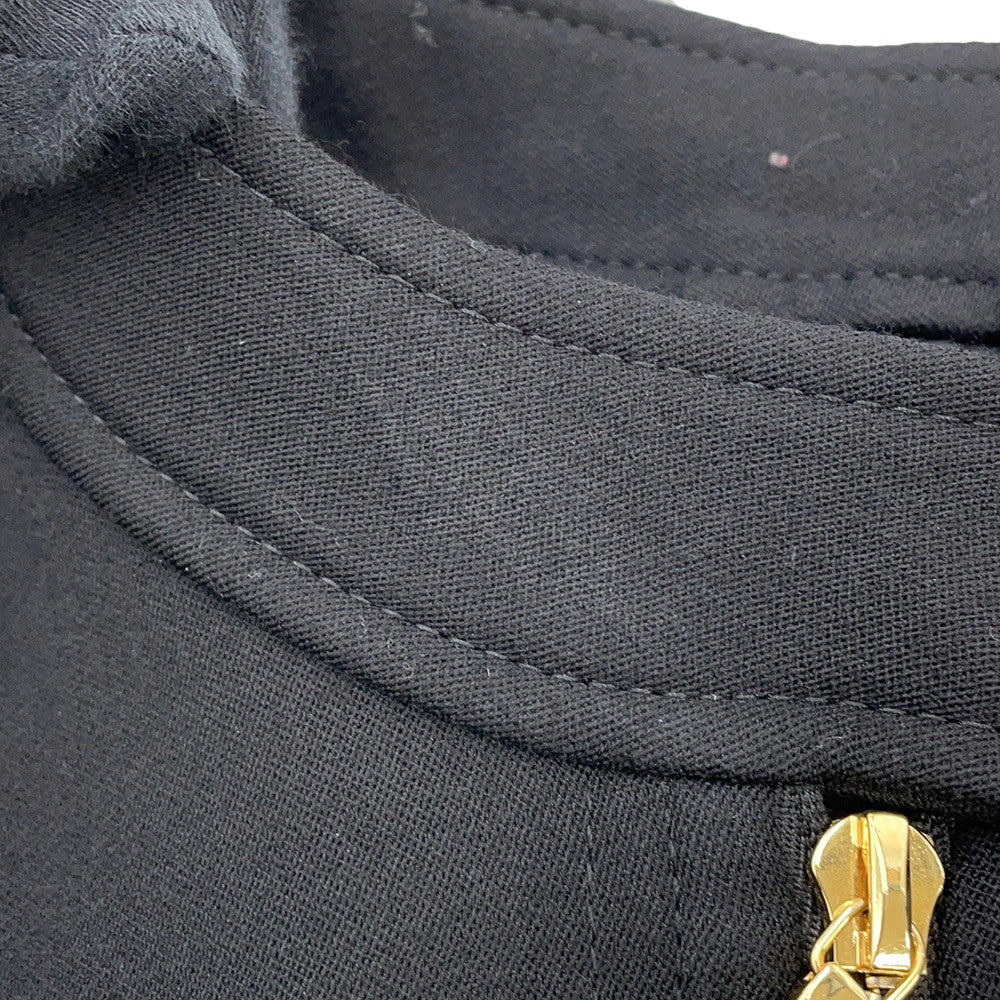 LOUIS VUITTON Frill dress Size 38 Black Wool 98% Polyurethane2%