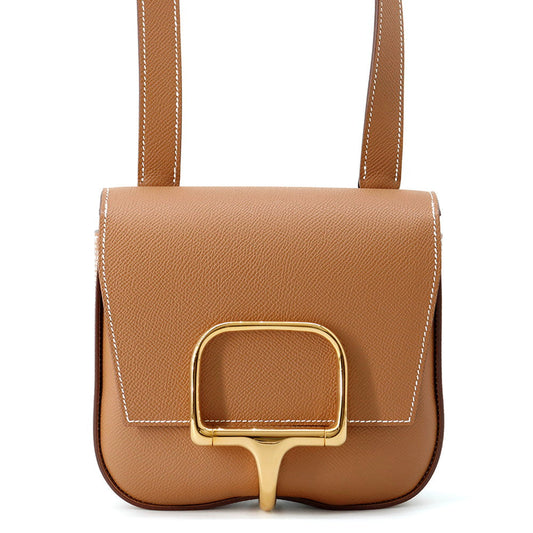 HERMES Della Cavalleria Gold Epsom Size Mini