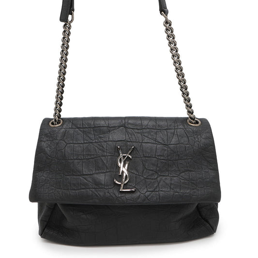 SAINT LAURENT PARIS ChainShoulder Bag Black574106 Embossed Leather