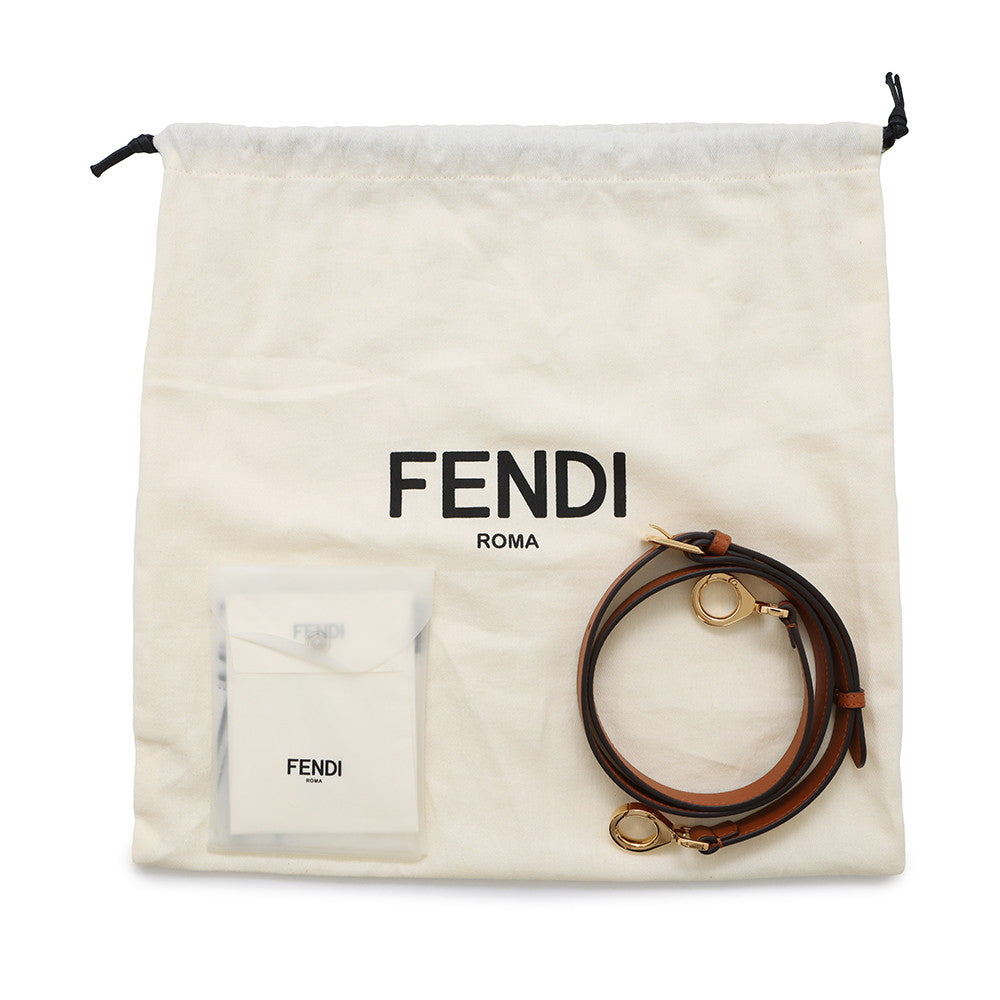 FENDI Peekaboo Essentials Brown/Multicolor8BN302 Leather