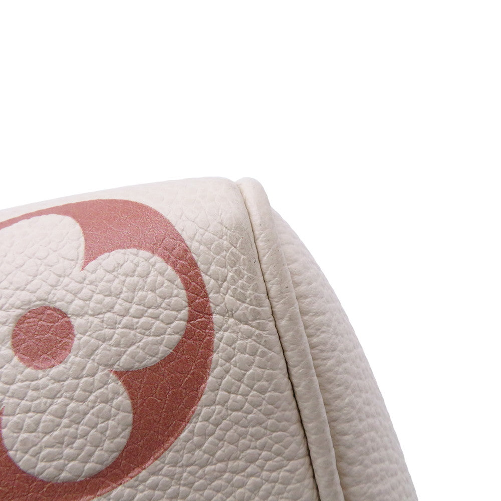 LOUIS VUITTON Speedy Bandouliere Crème/Rose TrianoneM46397 Monogram Empreinte Leather Size 20