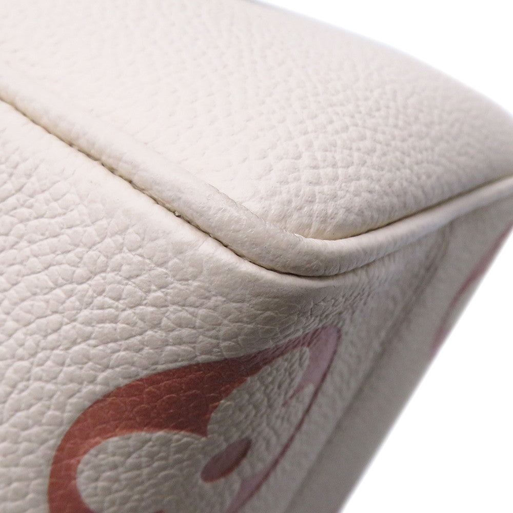 LOUIS VUITTON Speedy Bandouliere Crème/Rose TrianoneM46397 Monogram Empreinte Leather Size 20