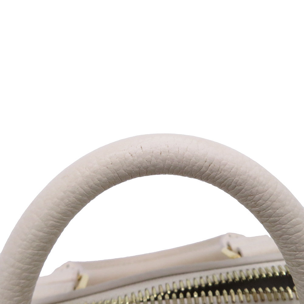 LOUIS VUITTON Speedy Bandouliere Crème/Rose TrianoneM46397 Monogram Empreinte Leather Size 20